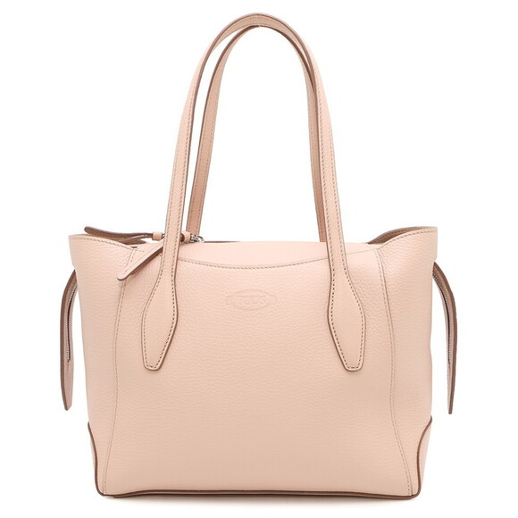 TOD'S Pink Leather Tote Bag - Picture 1 of 10